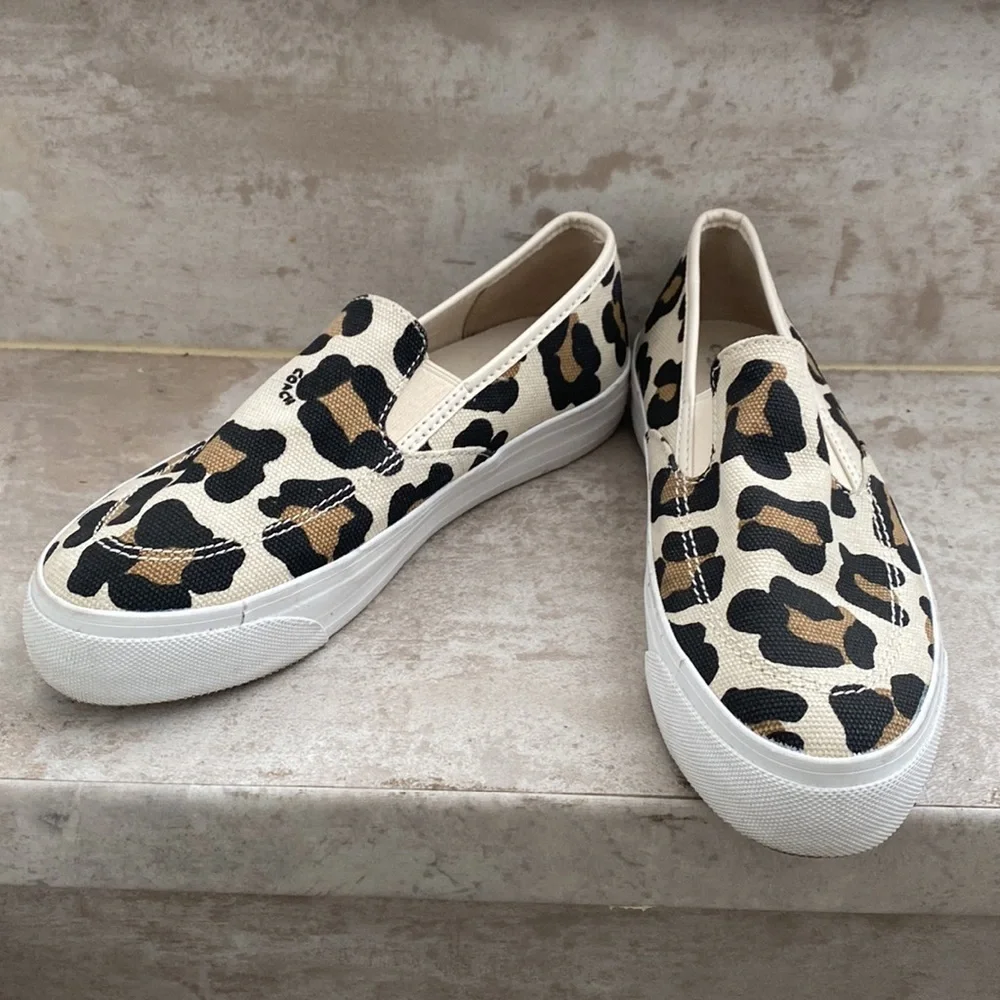 Coach Slip-On Shoes Leopard Print Sz 6 - Picture 2 of 8